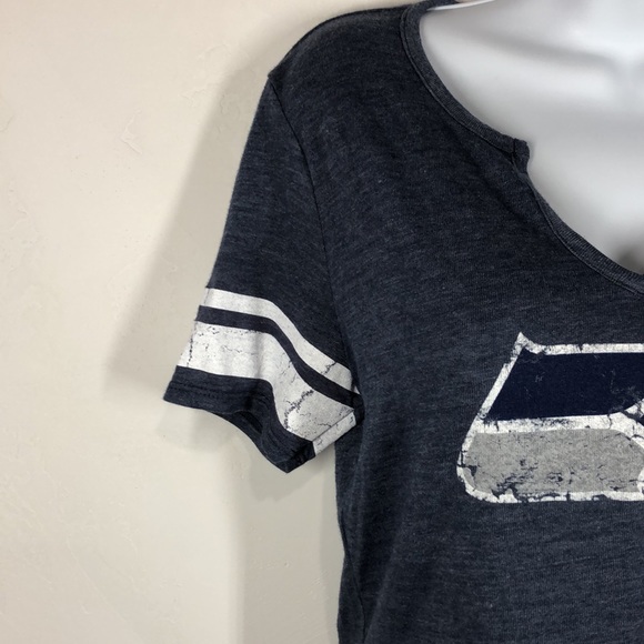 Majestic NFL Seattle Seahawks blue tee size medium - Picture 3 of 9